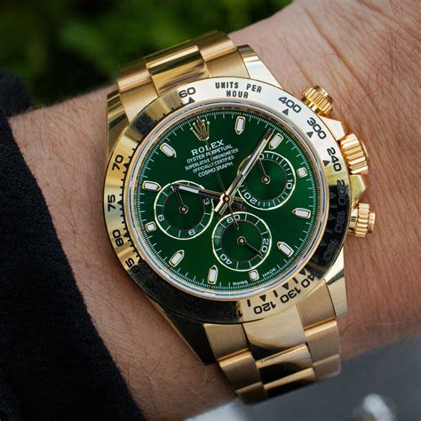 green face daytona rolex.